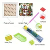 5D DIY Partial Special Shaped Drill Diamond Painting Xmas Snowman With Frame Kit19.2x19.2cm