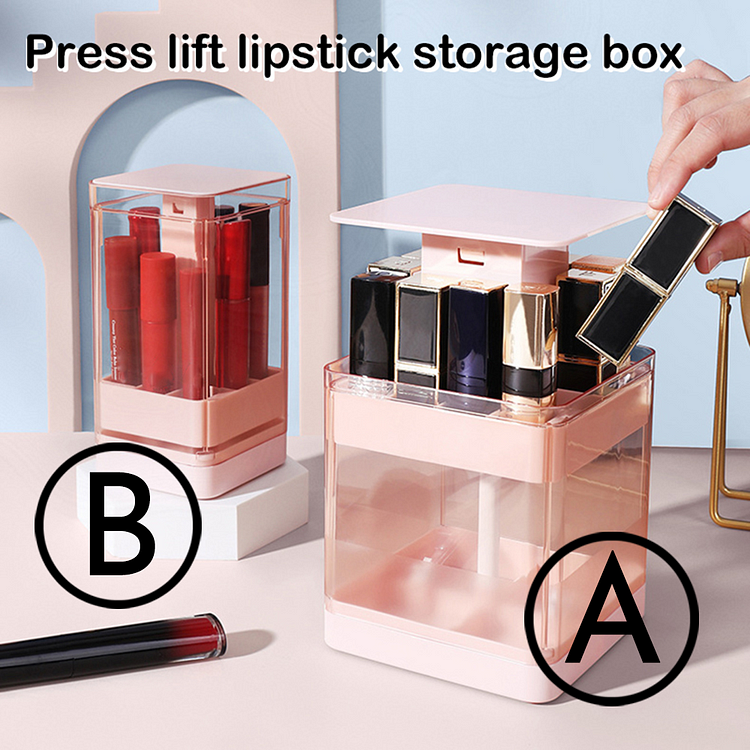 Press lift lipstick storage box