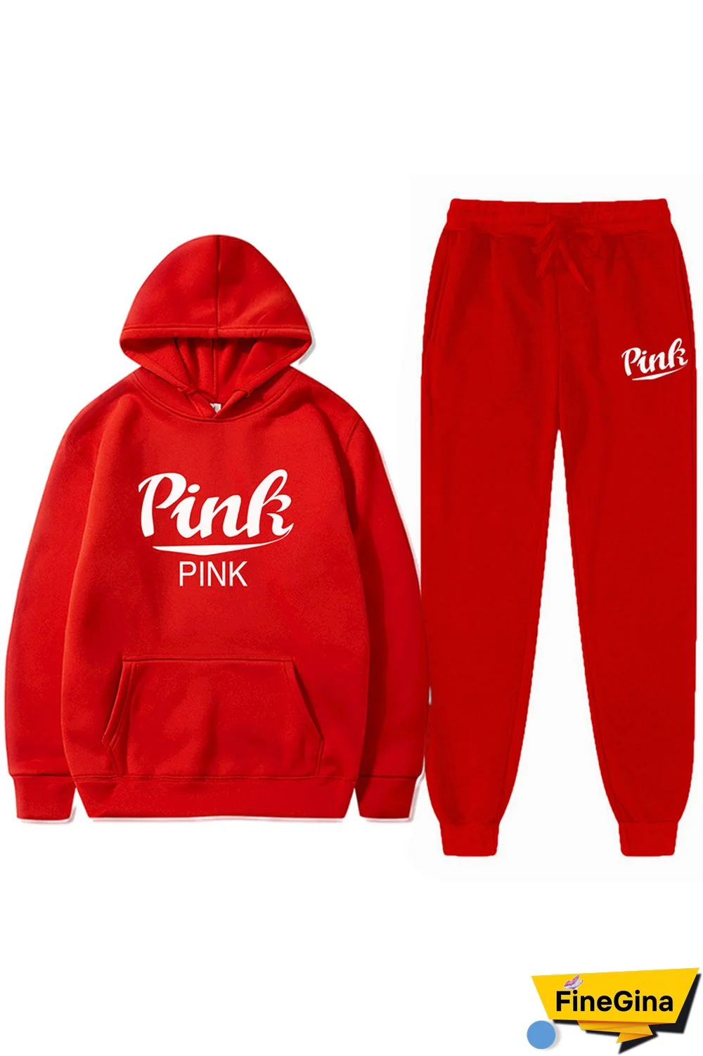 Black Casual Letter Print Basic Hooded Collar Long Sleeve Two Pieces