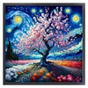 Starry Sky Scenery-11CT Stamped Cross Stitch 50*50cm/19.69*19.69in