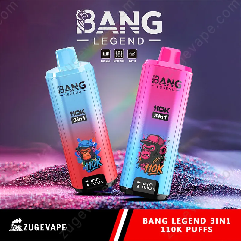 Bang Legend 110000 Puffs 110k 3 in 1 （10 PCS）EU mysite fumotvapeshop