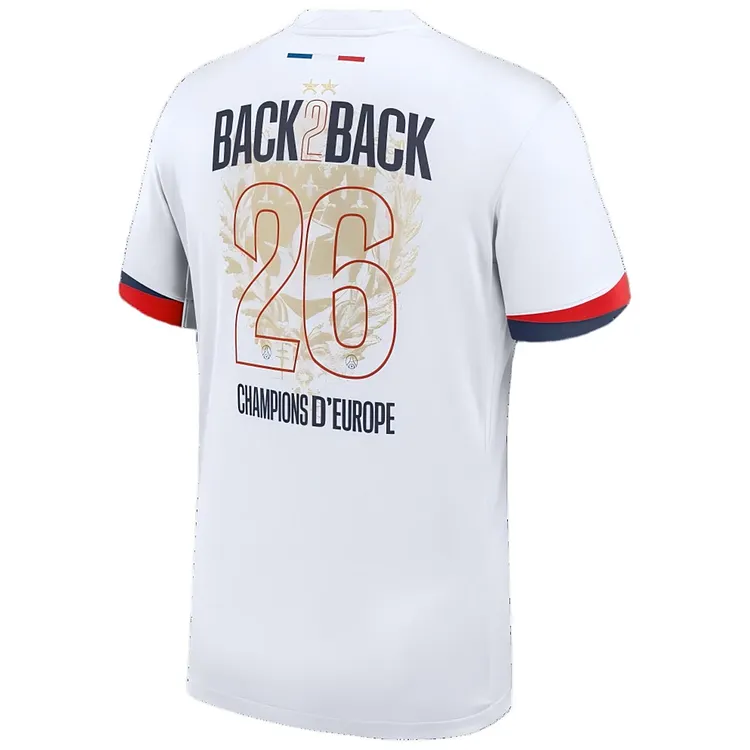 【S~4XL】Paris Saint-Germain 25/26 UCL Champion Away Jersey（Two Stars）