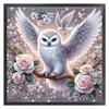 Owl On Flower Branch - 11CT Counted Cross Stitch - 40*40cm