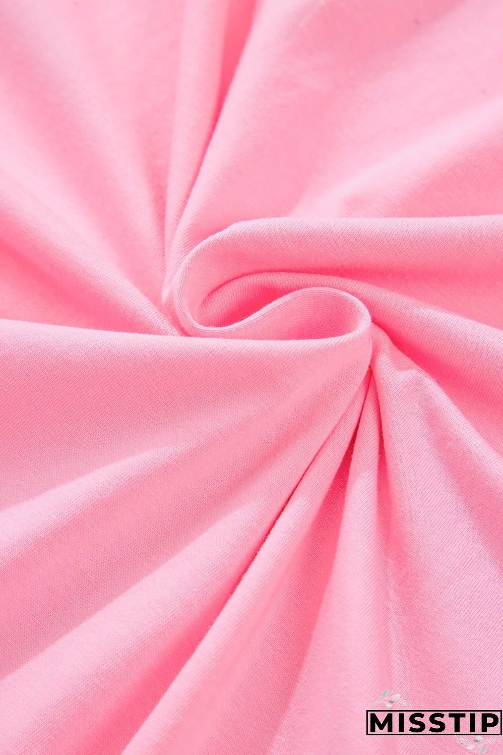 Bonbon Oversized Patched High Low Bracelet Sleeve Plus Size T Shirt