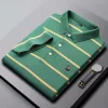 Classic Striped Casual Polo Shirt