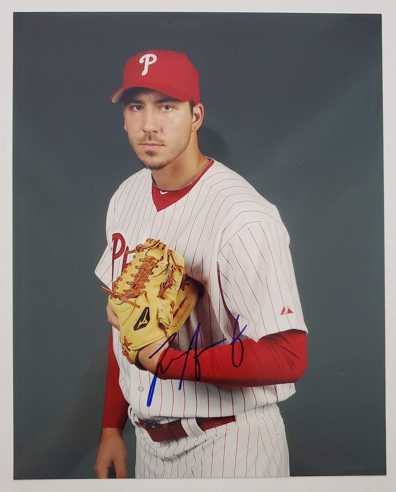 Phillippe Aumont Signed 8x10 Photo Poster painting MLB Philadelphia Phillies Pitcher RAD