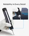FNIRSI HS-03 Cordless Upgraded Soldering Iron 10W 100-450&deg;C Swappable 2600mAh Battery Type-C 0.96" IPS Screen 1&deg;F Step Adjustment F210 Tips 7s Heat Up 