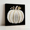 Pumpkin DIY Pearl Art Diamond Painting Kit for Adult Home Decor 25x25cm With Frame