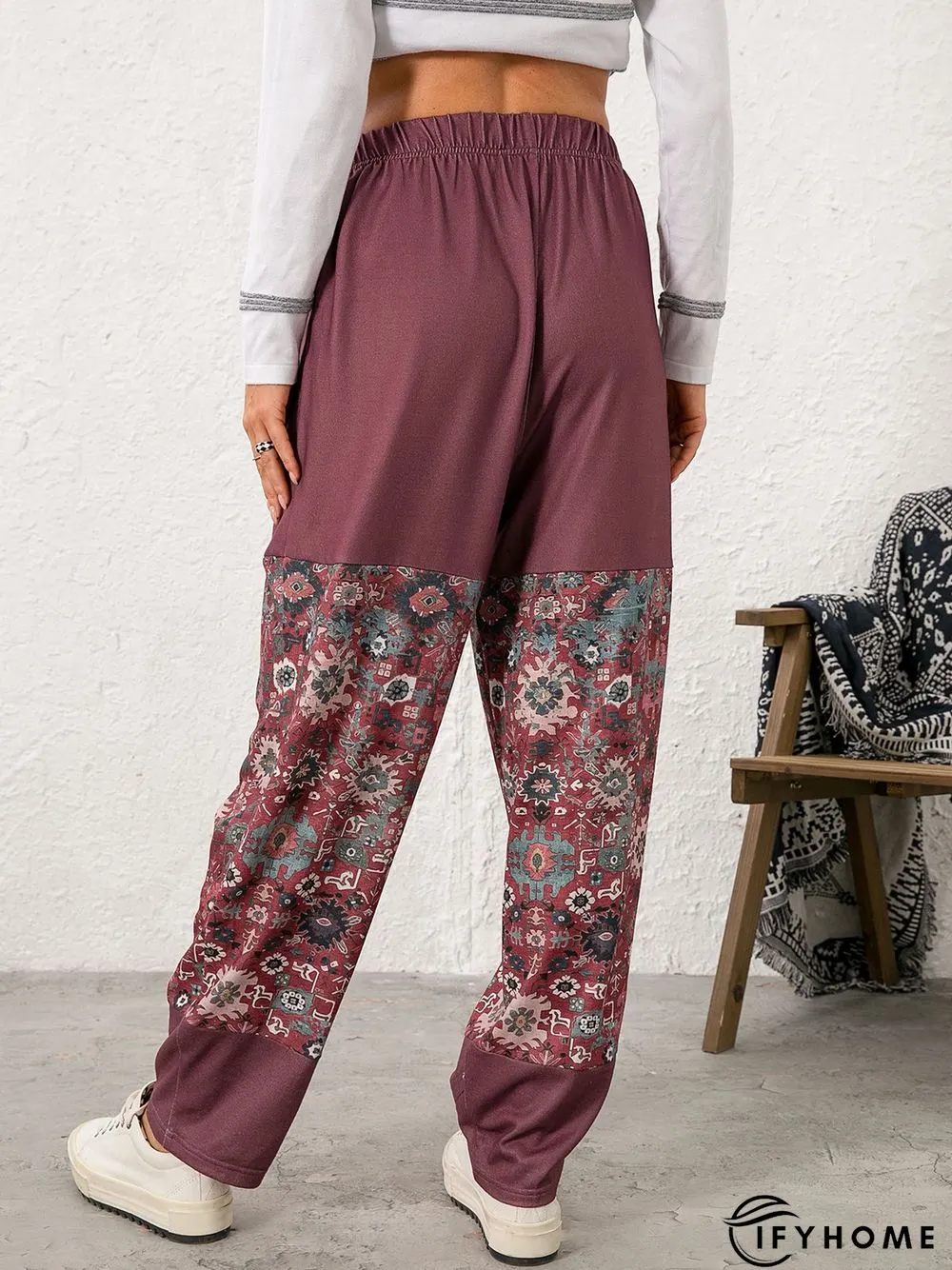 Vintage Cotton-Blend Shift Pants | IFYHOME