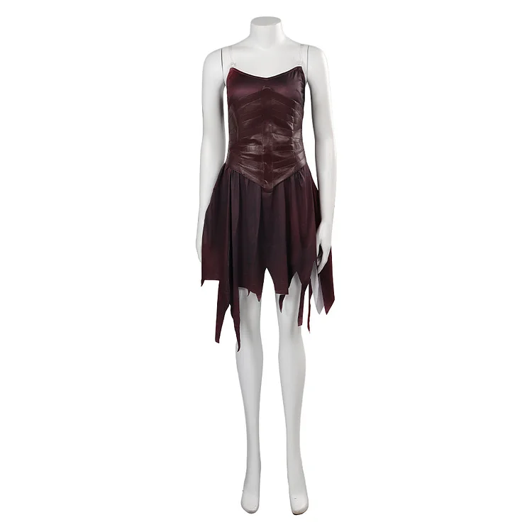 Damsel 2023 Princess Elodie Dark Red Dress Outfits Cosplay Costume Halloween Carnival Suit