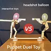 Handmade Wooden Shooting Balloon Puppet
