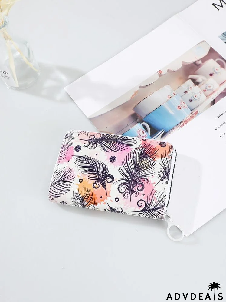 Colorblock Graphic Small Wallet