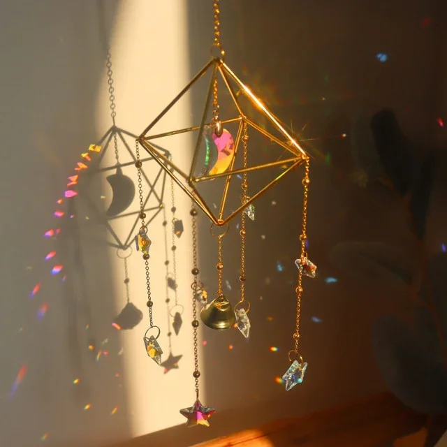 New Moon Crystal Suncatcher