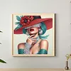 Dame- peinture diamant sp&eacute;ciale partielle, 30 x 30 cm / 11,8 x 11,8 pouces