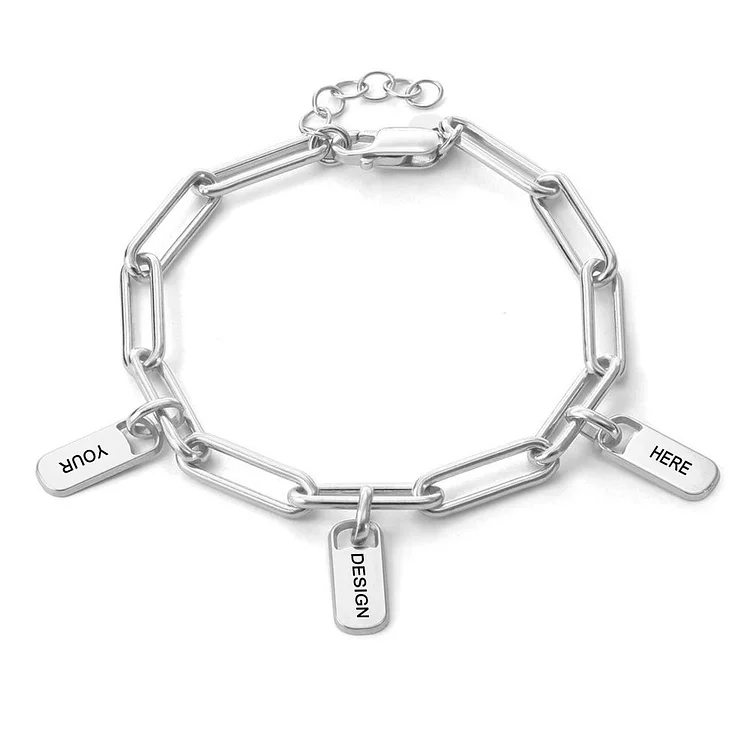 Personalized Design Paper Clip Bracelet