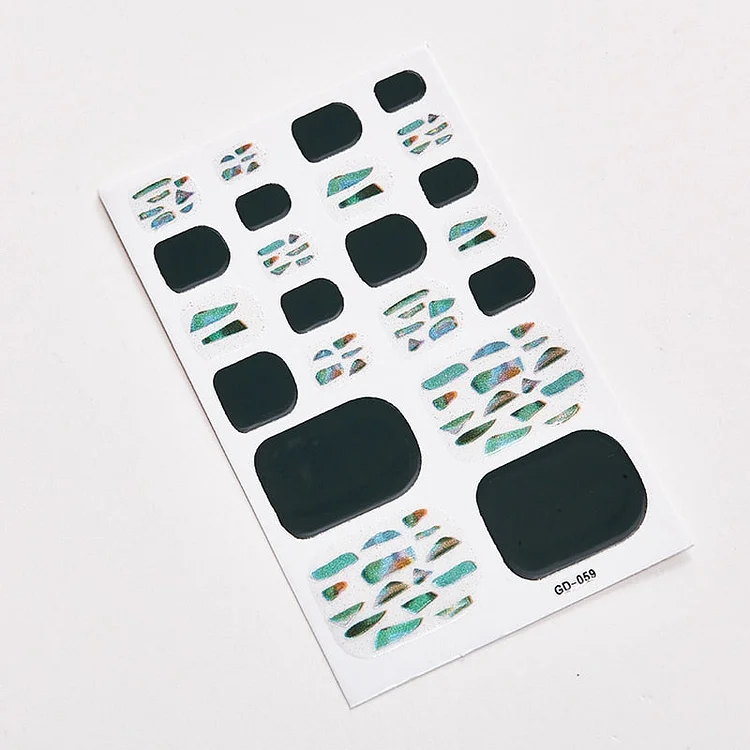 22 Tips/Sheet Novidades Designer Nail Decals Nail Sticker Album Nail Tips Nails Sticker Designer Nail Art Sticker Full Beauty