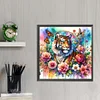 Diamond Painting -DIY Full Round Drill Flower Tiger