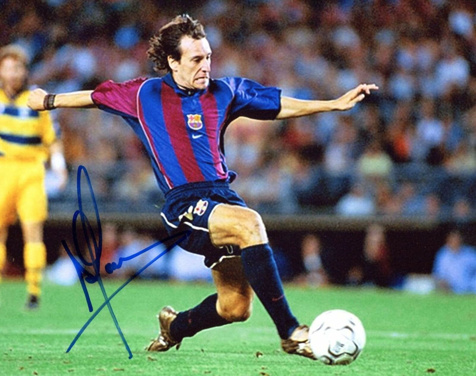 SOCCER Alfonso Pérez FC Barcelona autograph, In-Person signed Photo Poster painting