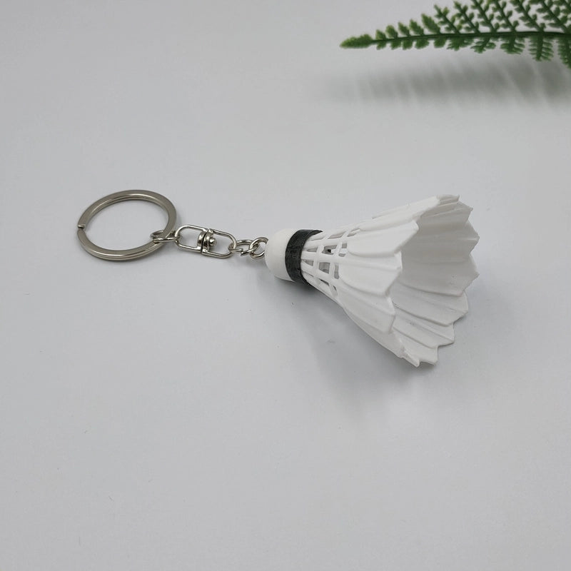 Minimalist Sports Badminton Plastic Unisex Bag Pendant Keychain
