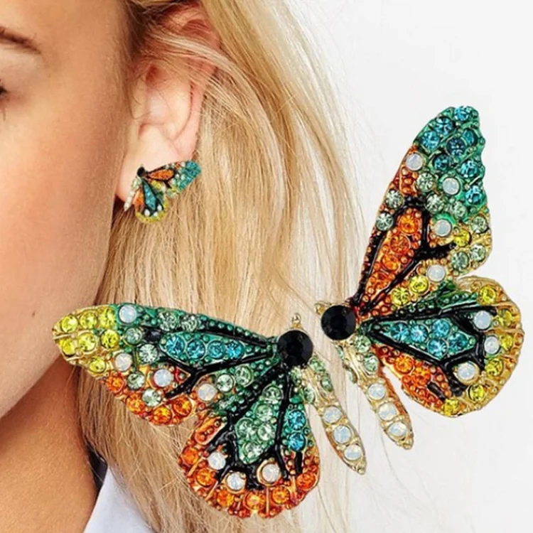 Fashion Colorful Butterfly Earrings