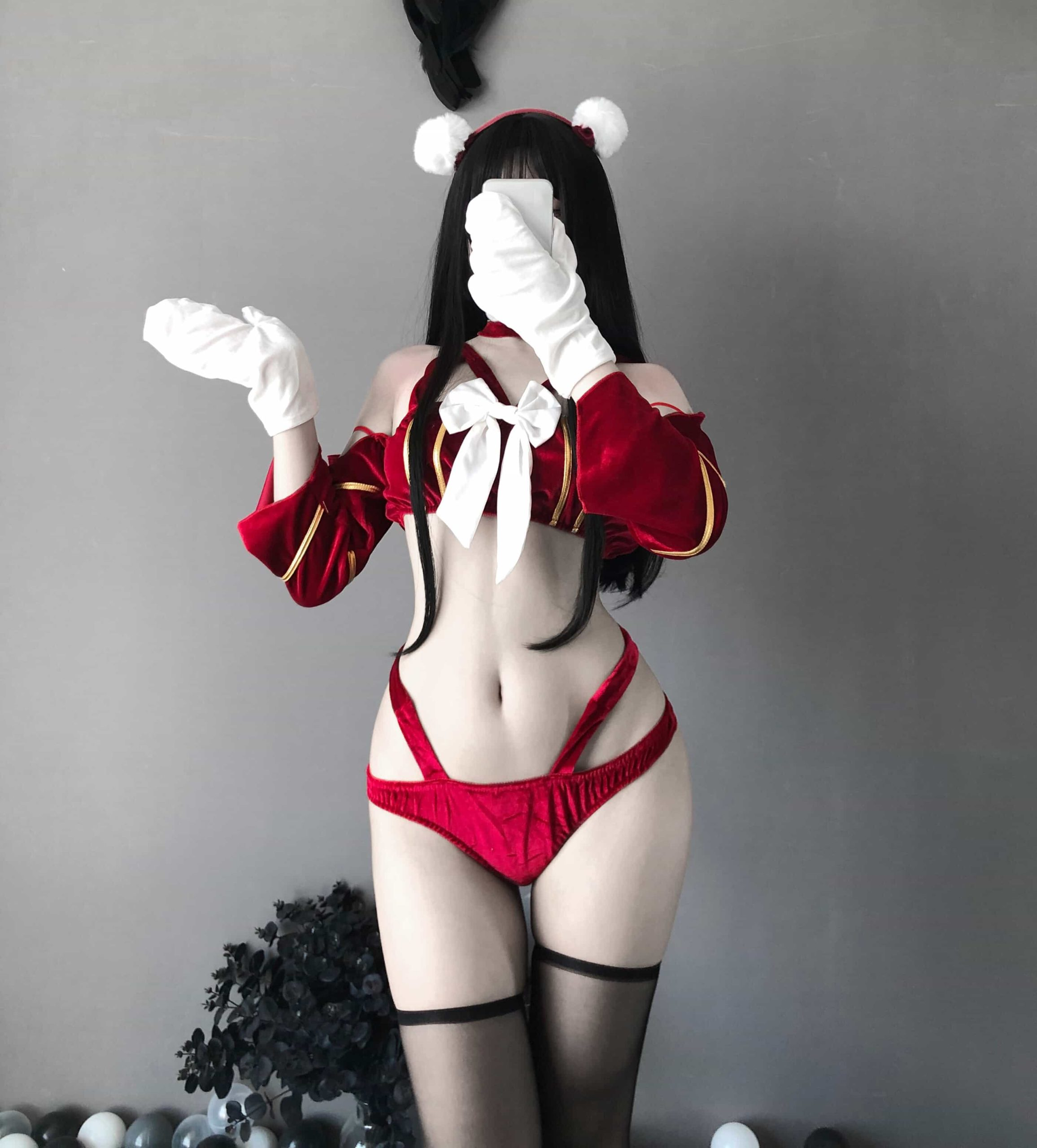 Lovingerie - Gold Velvet Waistless Suit