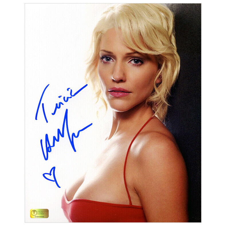 Tricia Helfer Autographed Battlestar Galactica Cylon Number Six 8x10 Photo Poster painting