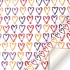 Colorful Birthday Heart Gift Packaging Wrapping Paper