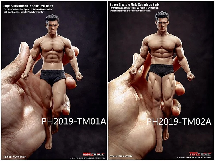 In-stock TBLeague Phicen 1/12 Male Body PH2019-TM01A B 6IN Action