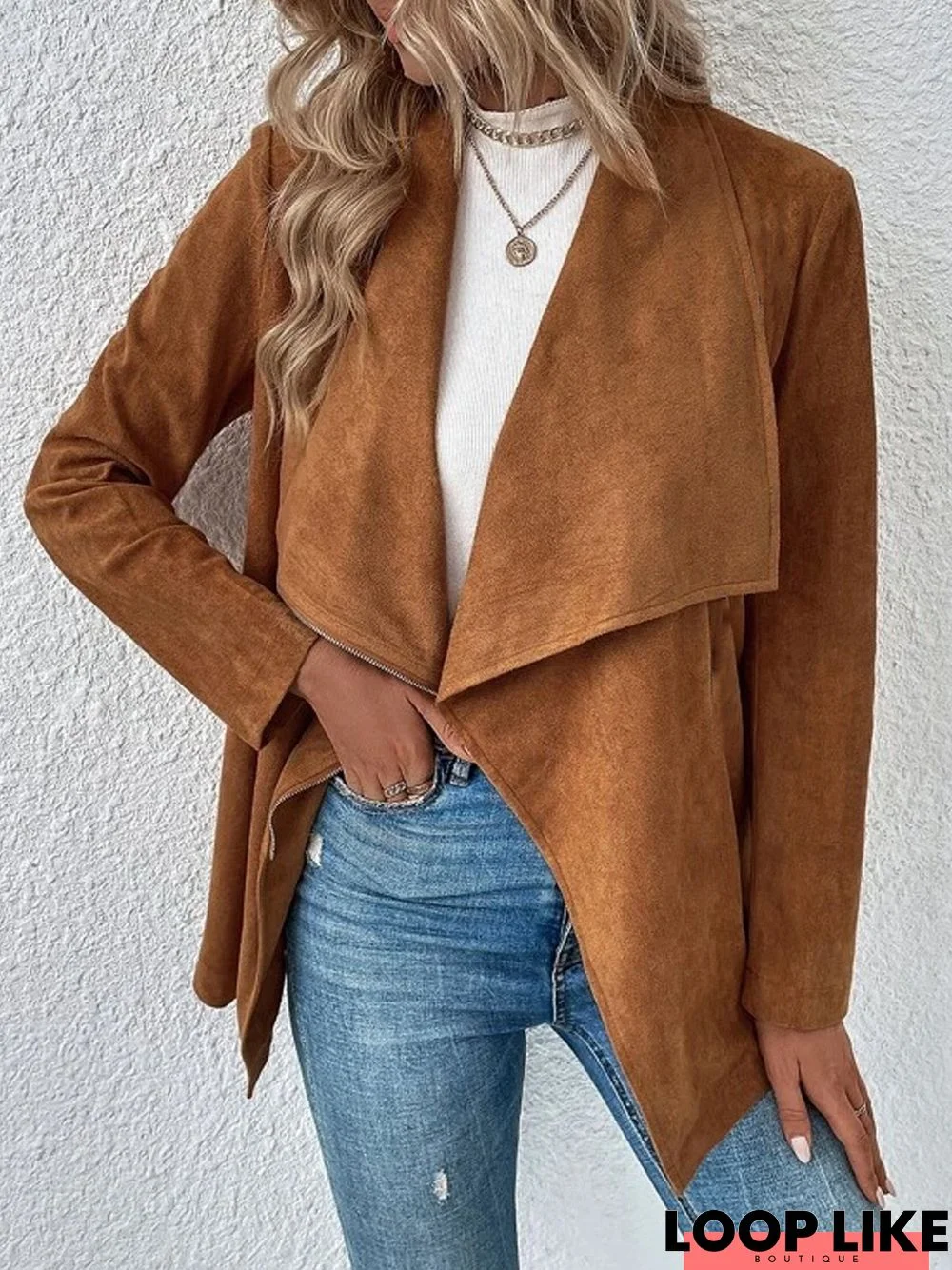 Loose Suede Other Coat