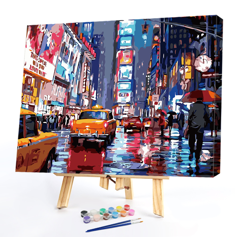 

40*30CM Paint By Numbers-City, 501 Original