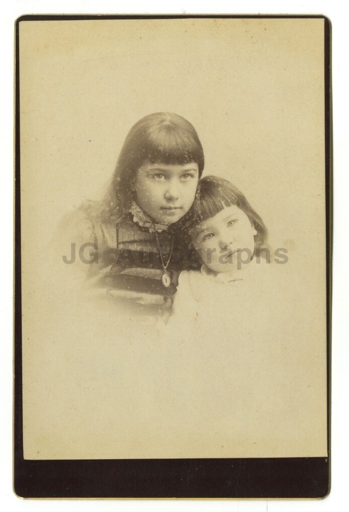 19th Century Children - Original 19th Century Cabinet Card Photo Poster painting - Brooklyn, NY