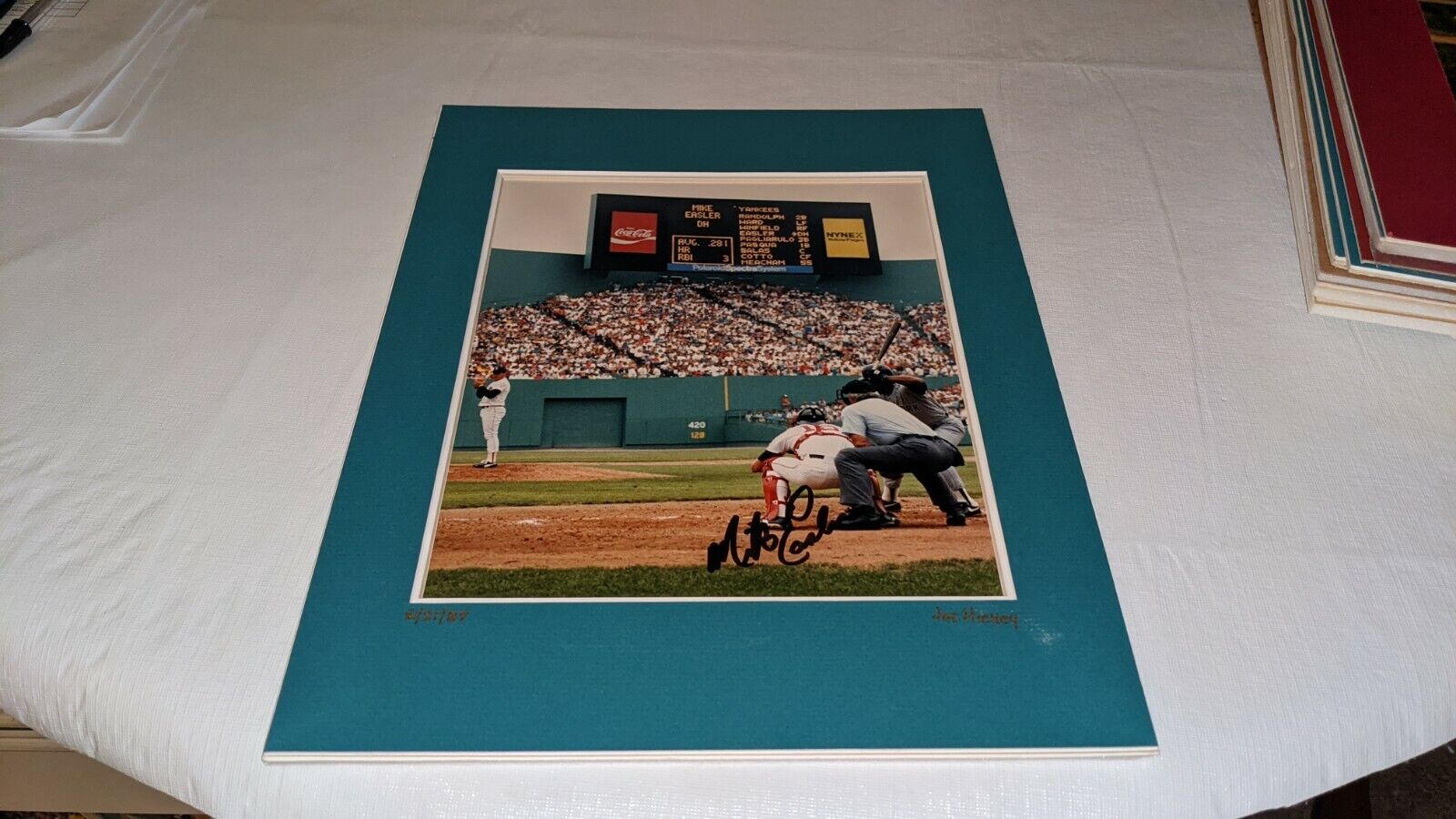 Mike Easler New York Yankees Signed 11x14 Matted Personal Photo Poster painting W/Our COA READ