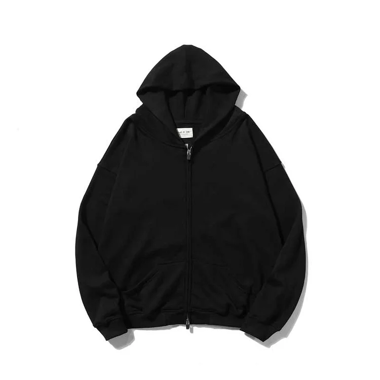 Kanye Hoodie Cardigan Double Zipper Hoodie Coat