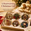 6pcs DIY Pearl Diamond Painting Christmas Tree Hanging Ornaments