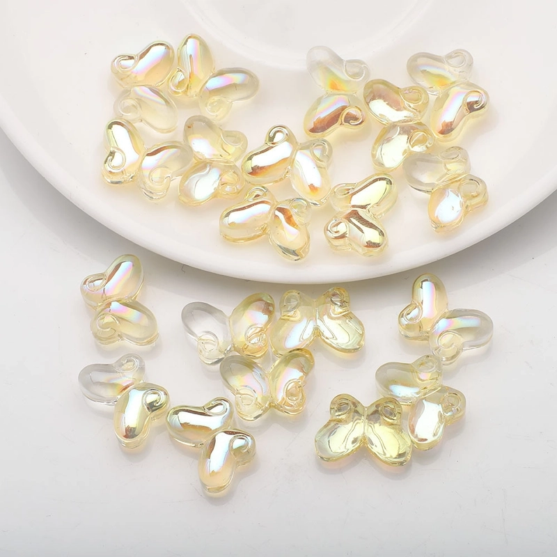 20 PCS/Package 10x14mm Glass Butterfly Beads