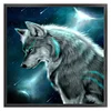 Wolf - 9CT Partial Beaded Cross Stitch Kit(39x39cm)