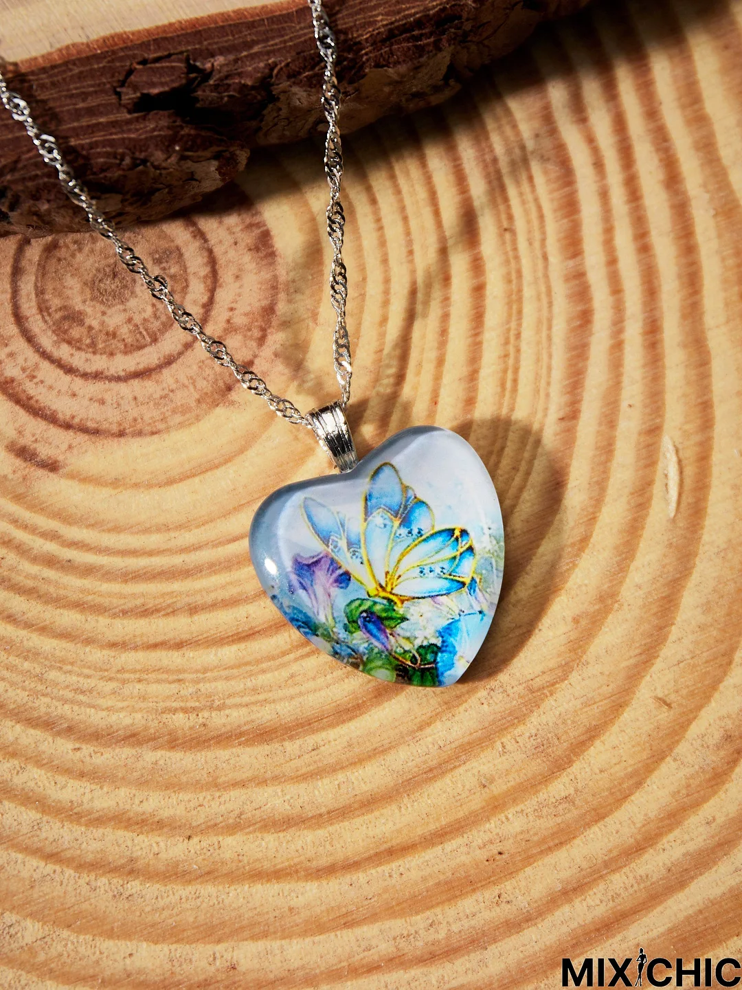 Heart Butterfly Necklace