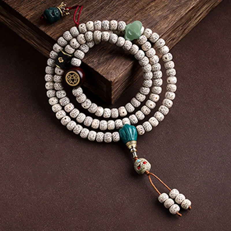 Bodhi Seed Tibetan 108 Mala Beads Charm Bracelet