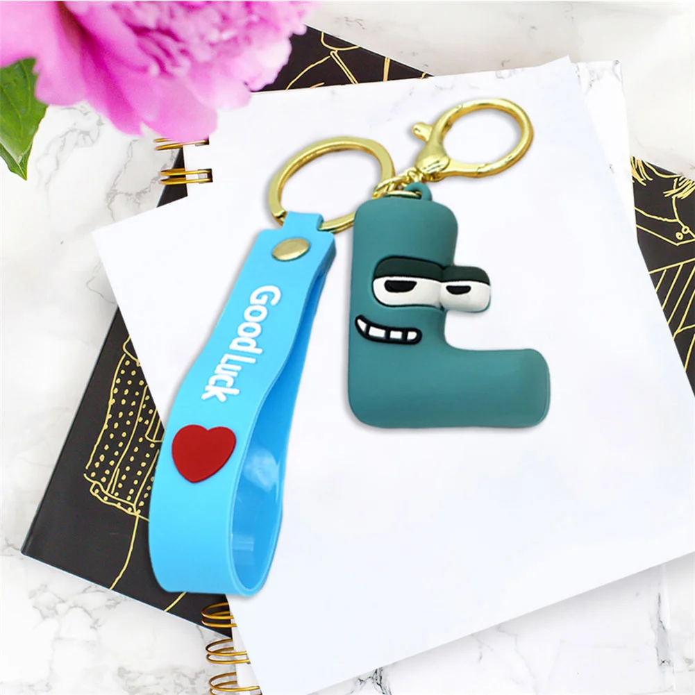 Letter A-Z Keychain Wacky Wizard Handbag Key Chain for Car Keys/Wallet/Backpack