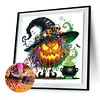 Diamond Painting - Partial Special Shaped Drill - Halloween Pumpkin(Canvas|30*30cm)