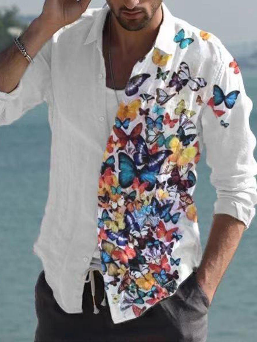 Men's casual linen shirts
