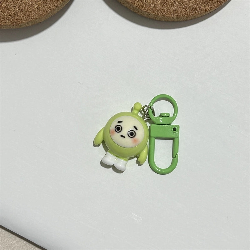 Colorful Keychain Egg Party Pendant Cyber Celebrity Cartoon Hanging Ornaments Strange Cute Egg Matching Girls’ Accessories