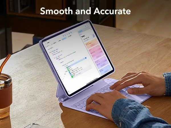 Product Introduction of ESR iPad Air 11/13 inch Case with Keyboard.iPad Pro 11/13 inch Keyboard Case.Easy-Set Magnetic Stand.Portrait/Raised Modes.Removable Protective Case 9