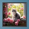 Diamond Painting-5D Full Round Drill Cat(40x40cm)
