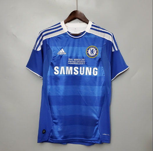 Retro 2012 Chelsea Champions League Version Home Football T-Shirt Thai Quality