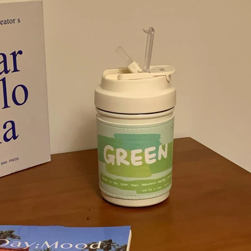 Coffee Cups-Art Gallery-Green Spring Printed