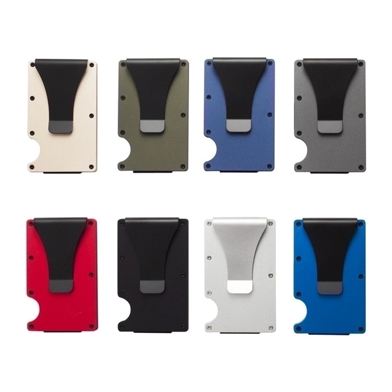 Solid Color Alloy Card Holders