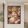 Victorian Bunny Full Stamped Cross Stitch 11CT 3-Strand 40x60cm