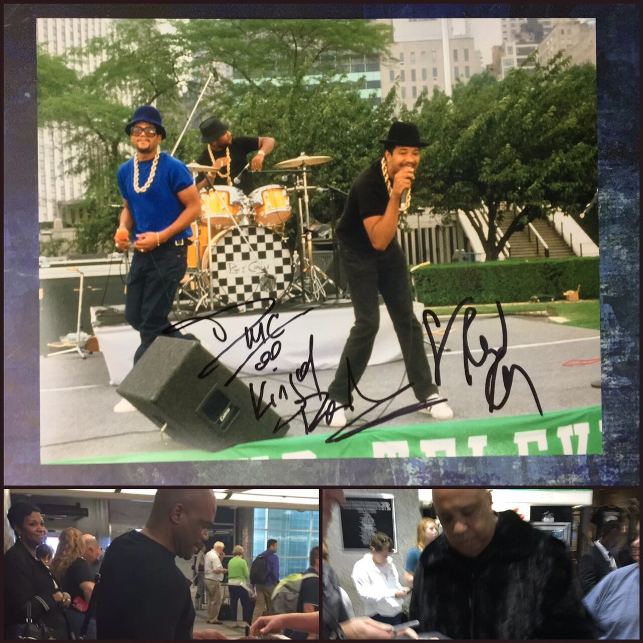 GFA Rev Run & Darryl McDaniels * RUN - D.M.C. * Signed 11x14 Photo Poster painting PROOF R2 COA