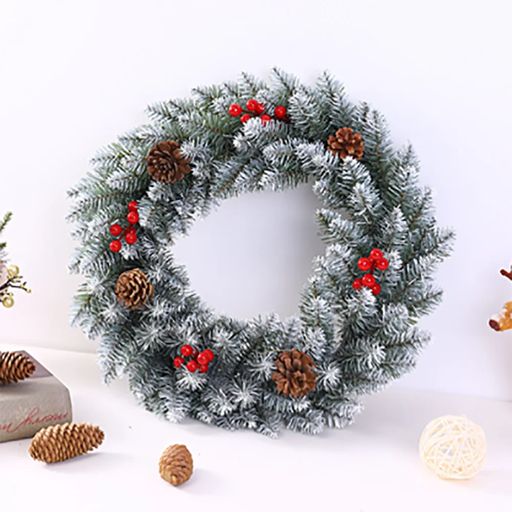 New Christmas pine cone ball garland rattan holiday decoration pendant